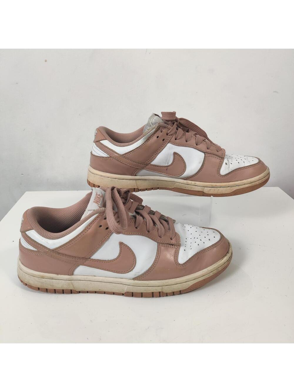 Nike Dunk Low Pink White Sneakers Streetwear Casual Size 8
